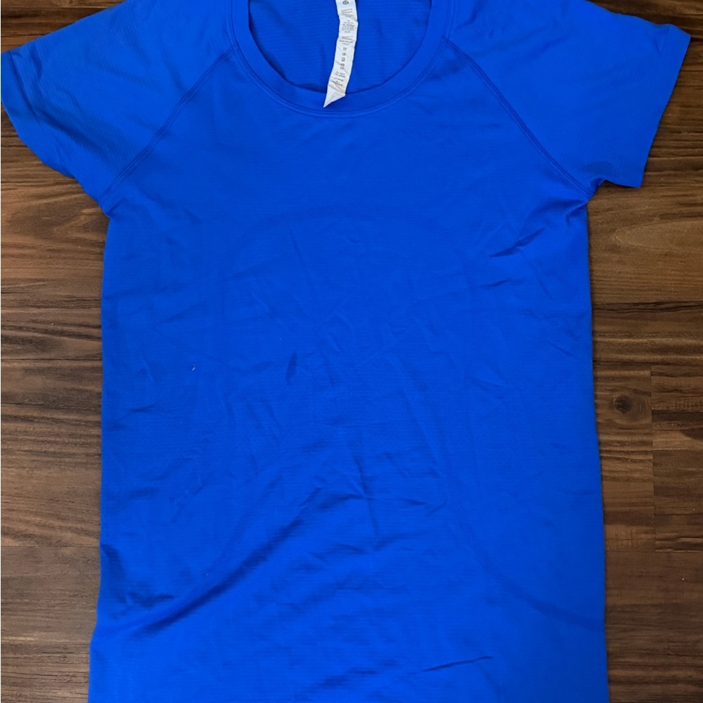 lululemon athletica Royal Blue Crew Neck Tee